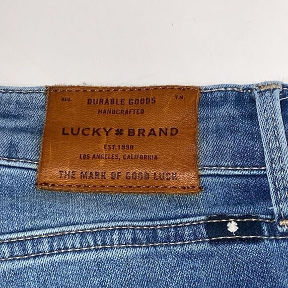 Lucky Brand Ava Skinny Strait Leg Medium Wash Size 4/27 5 Pocket Stretch - Picture 12 of 14